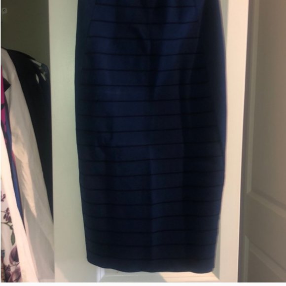 ted baker blue Sashaey Ottoman Knit Skirt 2 nwot - Picture 7 of 7